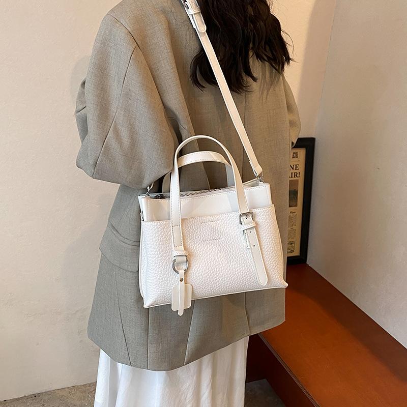 Модная текстурная сумка-тоут с узором личи, женская новая сумка-тоут, сумка-мессенджер на плечо для поездок