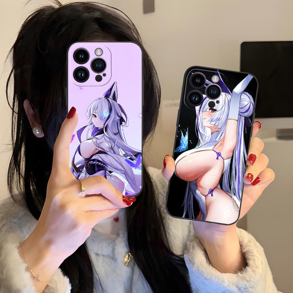 Матовый ТПУ чехол для телефона Azur Lane Unzen для iPhone 17 16 15 14 13 12 11 X XR XS 8 7 Air Pro Max Plus Mini Цветной чехол