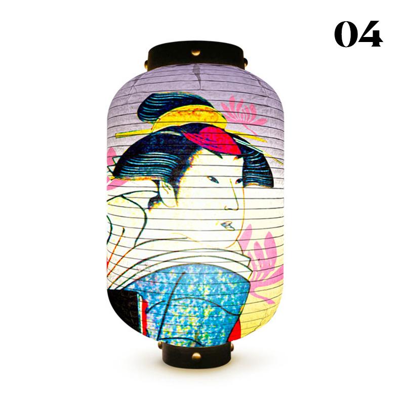 Уличный водонепроницаемый фонарь в японском стиле Ukiyo-e Bistro Ramen Restaurant Izakaya Sign Festival Party Wedding Decor Background
