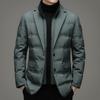 Top Grade Man Down Jacket New Arrival Men Business Casual Classic Suit Collar 90% Gery Duck Down Coat Keep Warm Parkas