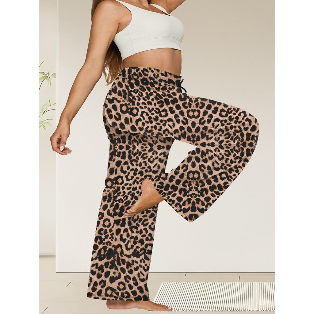 Женские свободные повседневные брюки большого размера с широкими штанинами и завязками на шнурке с карманами