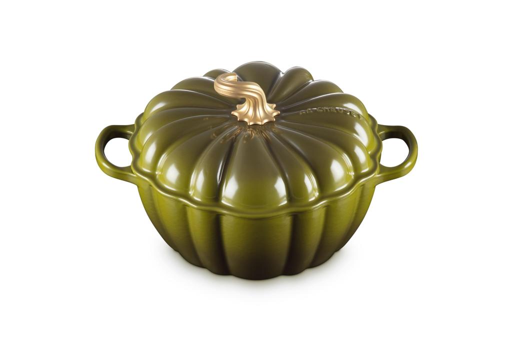 LE CREUSET Фирменная тыквенная кокотница 24 см Оливковый цвет Хэллоуин Форма для запекания Безопасна для посудомоечной машины