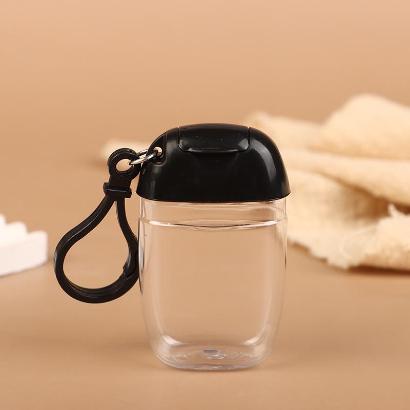 30 мл Портативные многоразовые флаконы с крючком, контейнер для дезинфицирующего средства для рук, спирта, косметики, уличный мини-контейнер-дозатор для мыла