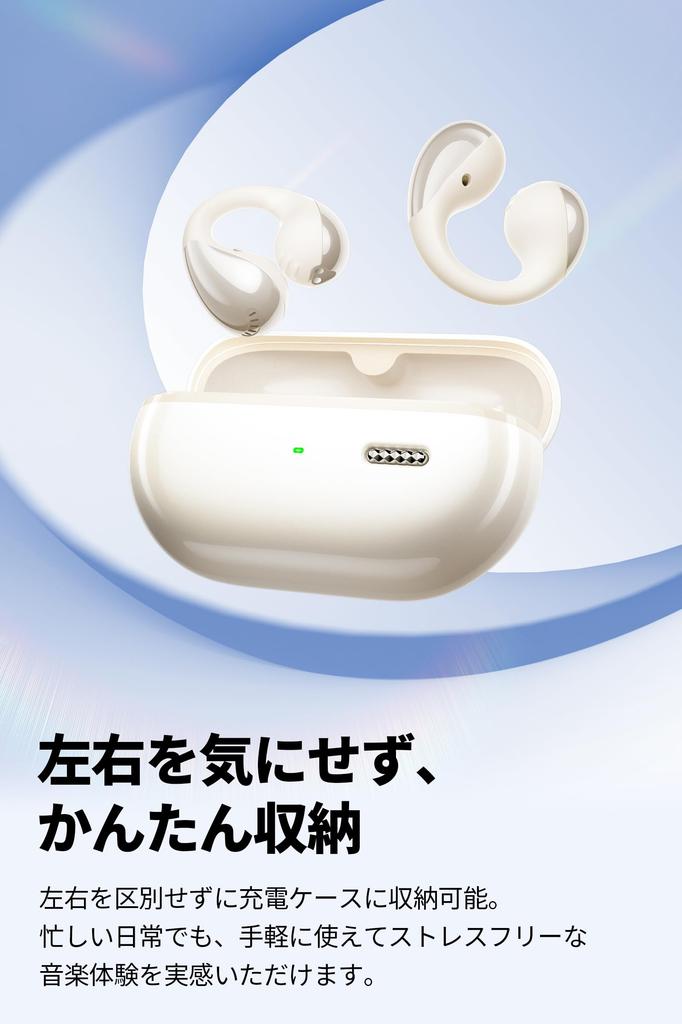 SOUNDPEATS CC Ear Cuff Earphones Wireless Earphones with LDAC Bluetooth IPX5 Up to 24 Hours of Fast Dedicated Dynamic Earphones Gold Award and Award