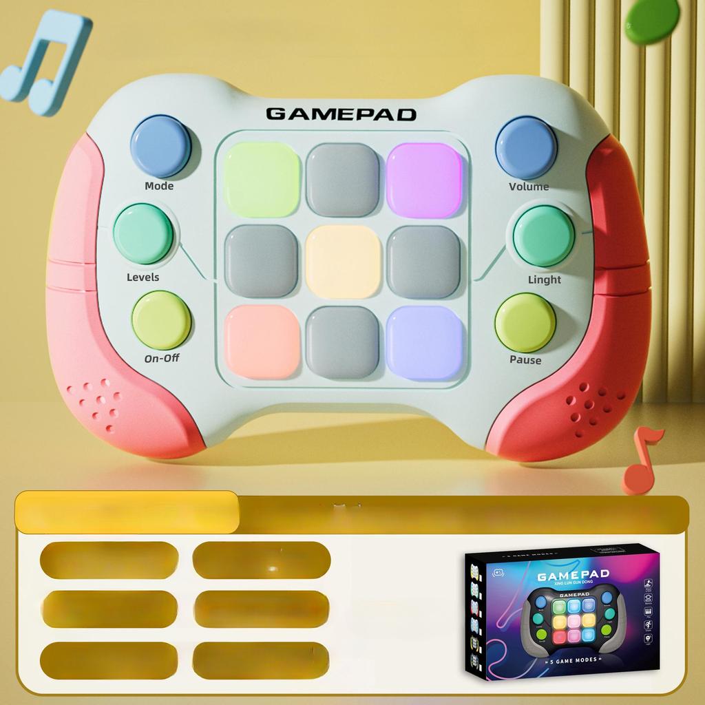 Ручка для игрушек Fidget с быстрым нажатием, улучшенная мигающая игра Quick Press Games Pro для детей, игра Fidget с подсветкой Speed Push, портативная консольная игрушка-геймпад