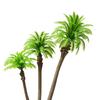 5Pcs Stereoscopic Coconut Palm Tree Miniature Plastic Coconut Micr Landscape  Desktop Decoration