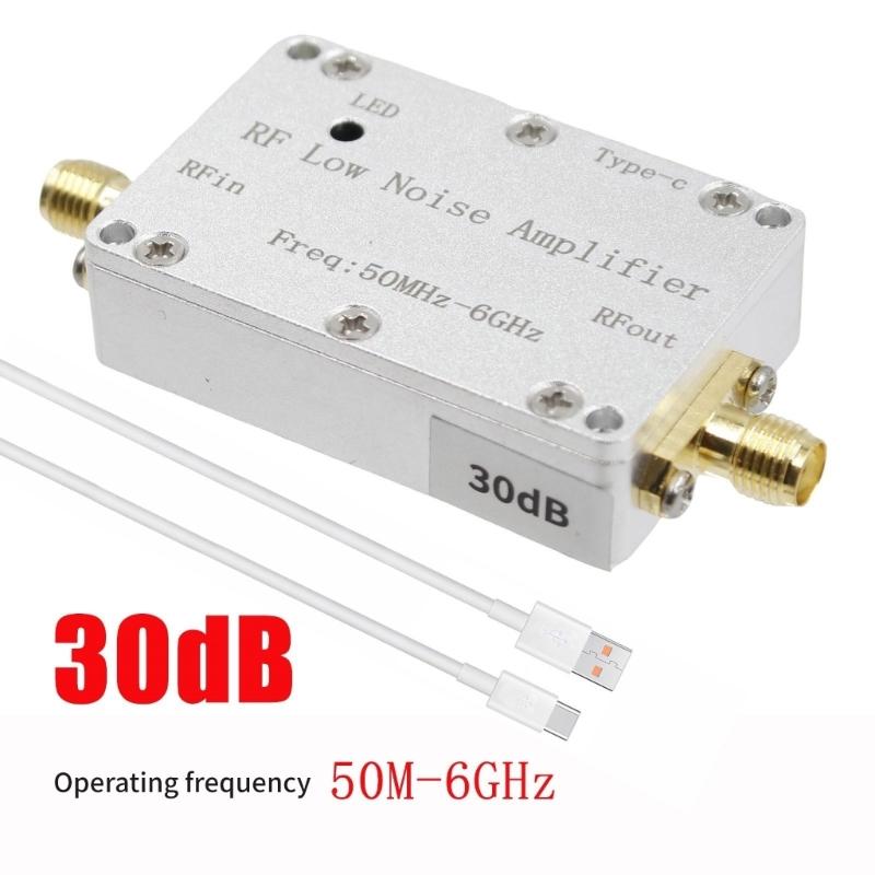 50 МГц - 6 ГГц ВЧ Усилители с Коэффициентом Усиления 20 дБ 30 дБ ВЧ Драйвер Передатчик Малошумящие Усилители Радиоприемник для VHF UHF Широкополосный