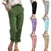 Women's Solid Color Loose Casual Pants With Pockets, Straight Leg Pants Suit Pants