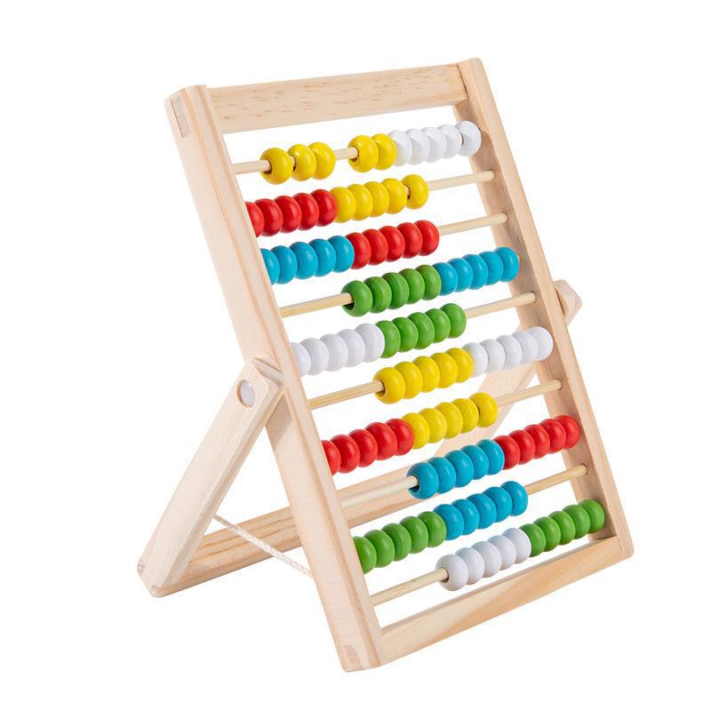 Children's Wooden Abacus - Mathematics Teaching Aid for Addition, Subtraction, and Arithmetic, Ideal for Primary School and Early Education