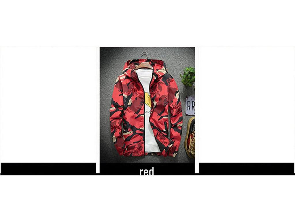 Мужская камуфляжная куртка с капюшоном - большой размер, весна/осень, модная спортивная форма для студентов