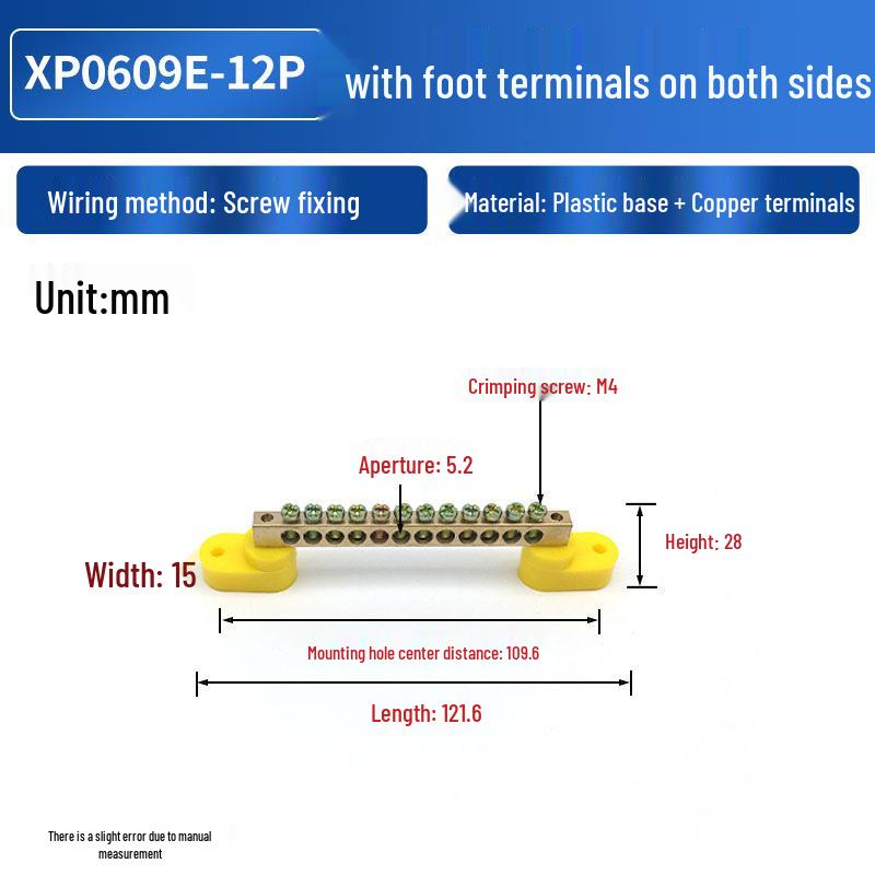 Order Copper Wiring Terminals with Dual Base Posts - Blue for Neutral, Green for Ground.
