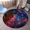 Earth Grey Moon Round Gaming Mat Bird Cartoon Printed Round Mat Milky Way Galaxy Chair Round Mats Round Carpets for Living Room