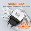 35W QC 3.0 PD Fast Charger GaN USB - EU & US Standard