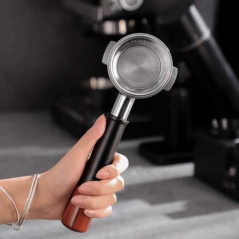 Handle Coffee Portafilter Stainless Steel Espresso Machine Bottomless Filter Holder Home Baristas Accessories