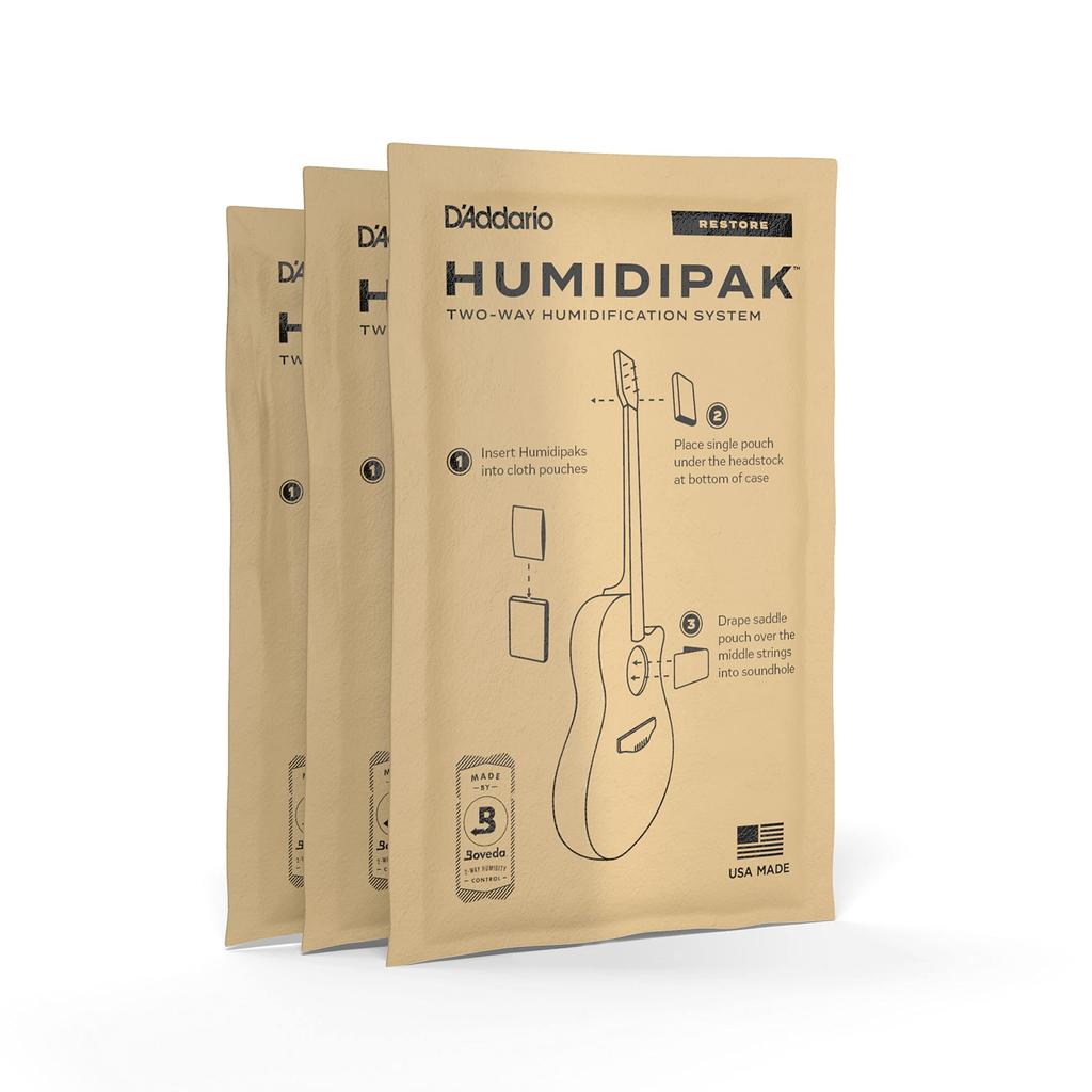 Сменный увлажнитель Humidipak Restore для D'Addario PW-HPCP-03 (Неотложная помощь) Гитары, 3 шт.
