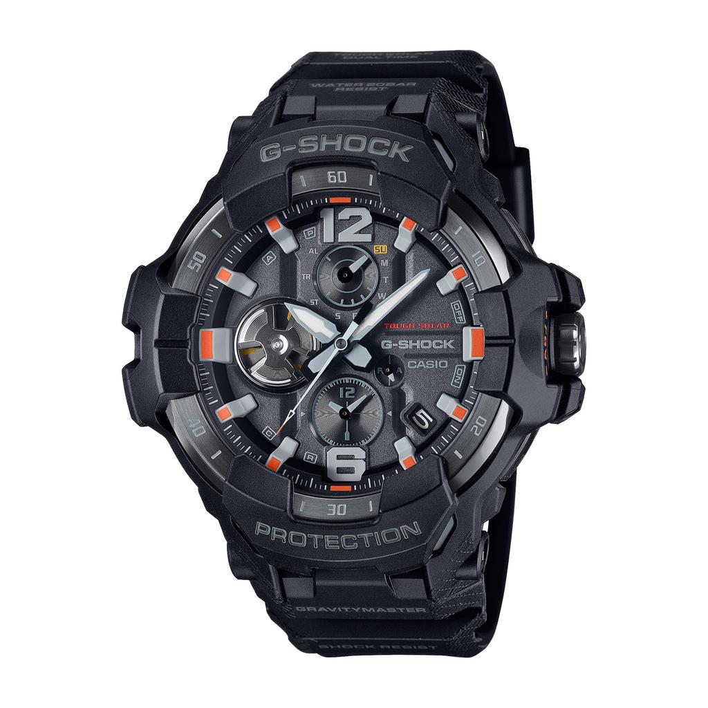 Casio Men's G-Shock Watch GRAVITYMASTER Tough Solar Bluetooth Biomass Plastic GR-B300EC-1AJF Black [Japan Model]