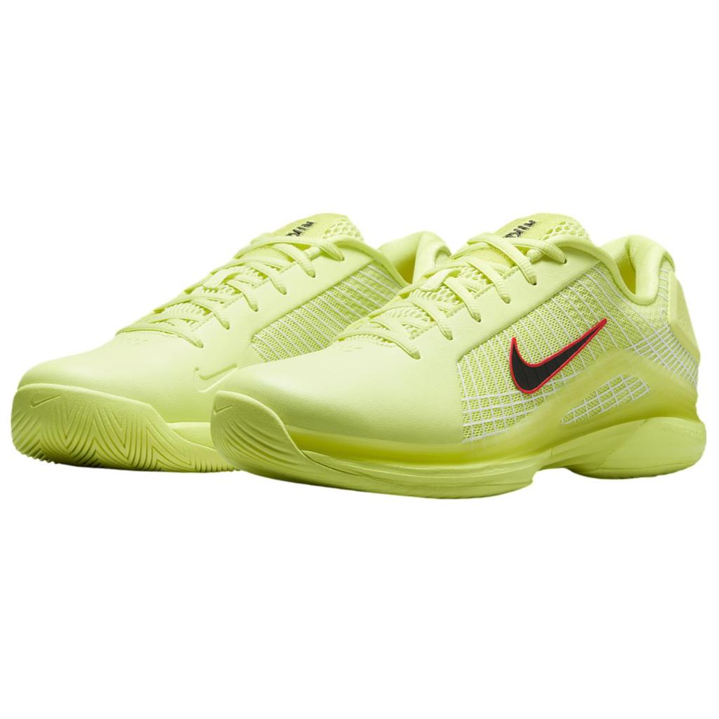 Nike Court Air Zoom Vapor 12 Hypersmash Light Lemon Twist Unisex Sneakers Green Light-Crimson White HJ0549-700