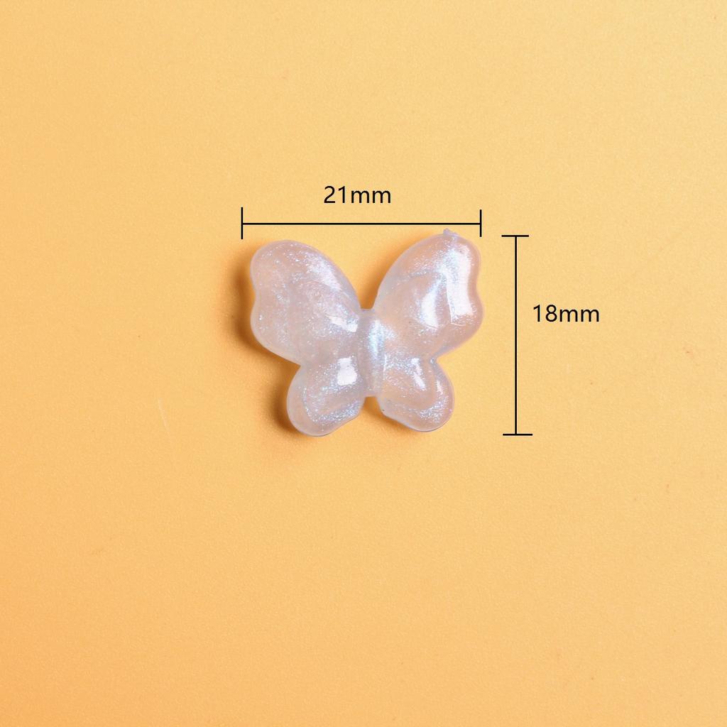 10 шт. флуоресцентные бабочки акриловые свободные бусины креативные DIY ювелирные аксессуары для ожерелий и сережек изготовление