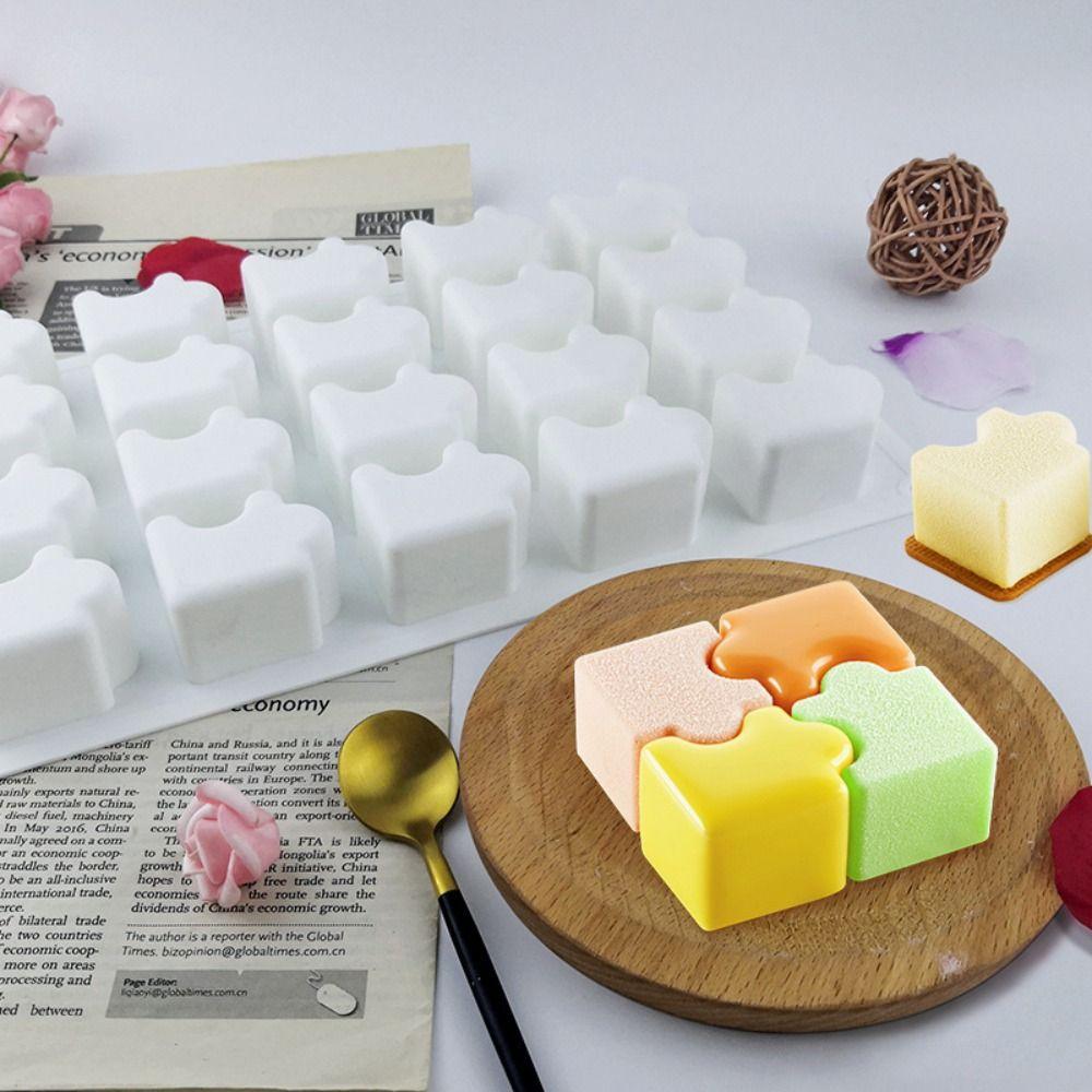 20 Holes Puzzle Mousse Mold 3D Cake Mold Ice Cream Baking Mould  Kitchen