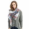 Plaid Scarf, Large Square Scarf, Women's Autumn and Winter Warm Acrylic Shawl