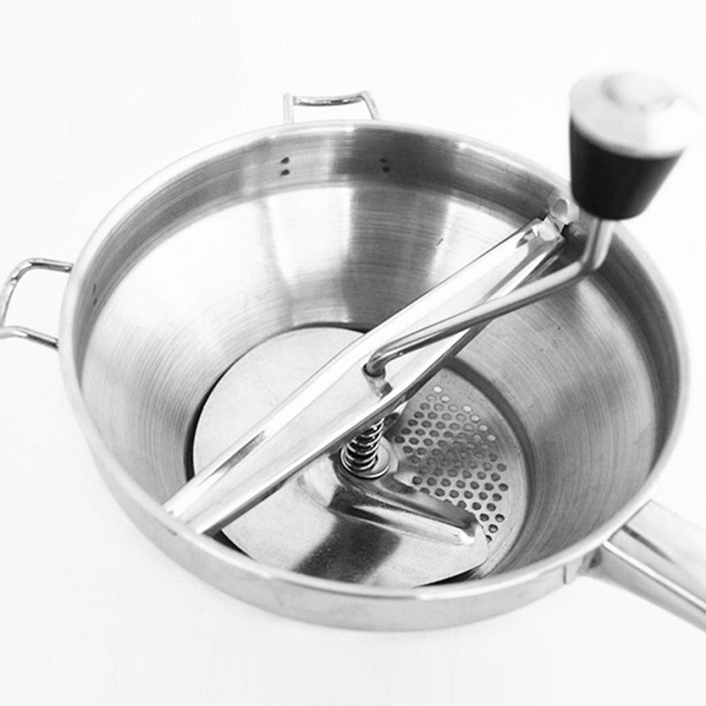 Нержавеющая Сталь Пищевая Ротационная Мельница Ручная Рукоятка Картофелемялка Томатный Соус Делатель Машина С 3 Измельчающими Дисками Джем Сито Аксессуары