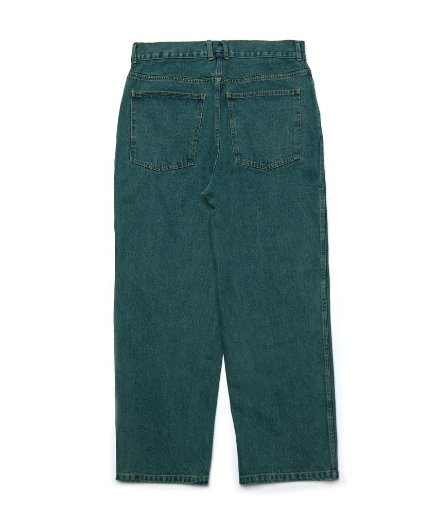 ANNOT Stone Washed Denim Pants Aurora Green