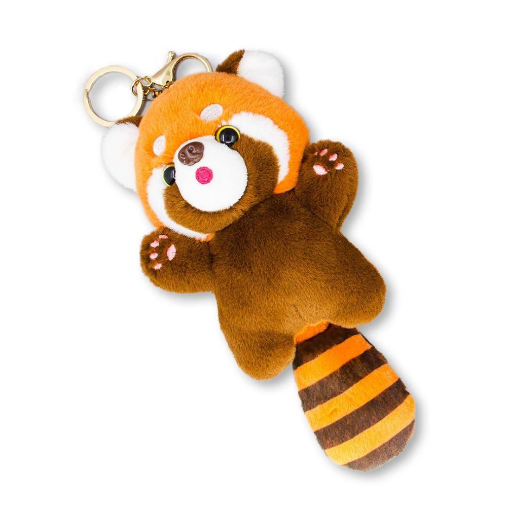 Cartoon Kawaii Animal Plush Pendant Plush Stuffed Red Panda Plushies Pendant Backpack Decor