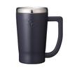 Кружка для пива Doshisha 420 мл, замораживающая кружка из нержавеющей стали с вакуумной изоляцией, черная OZFJ420JBK ON℃ZONE