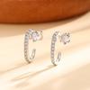 Круглые бриллиантовые клипсы для ушей без отверстий для ушей, ежедневная укладка уникальных сережек, подвески для ушей, легкие роскошные и изысканные клипсы для ушей из циркония