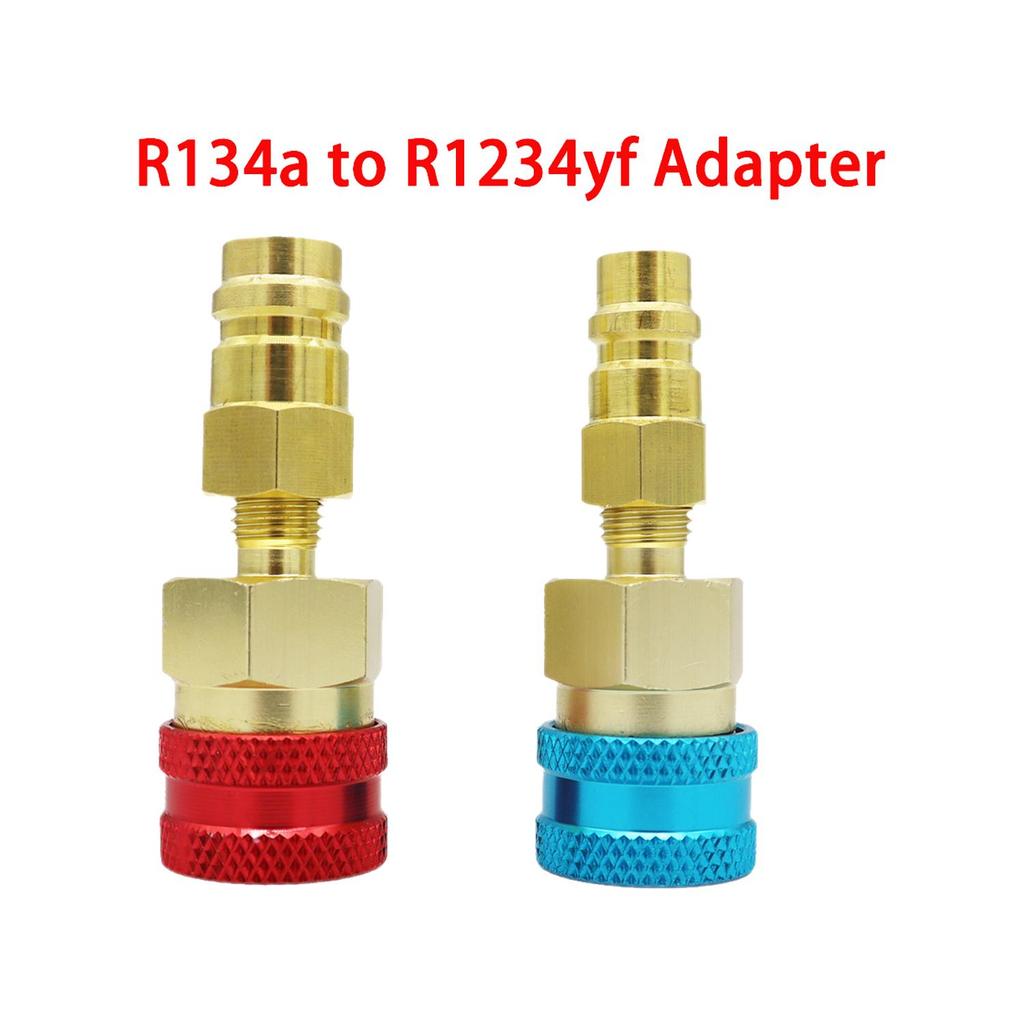 Переходник быстрого соединителя R1234YF на R134A, переходник шланга с соединительным разъемом для зарядки переменного тока автомобильного кондиционера
