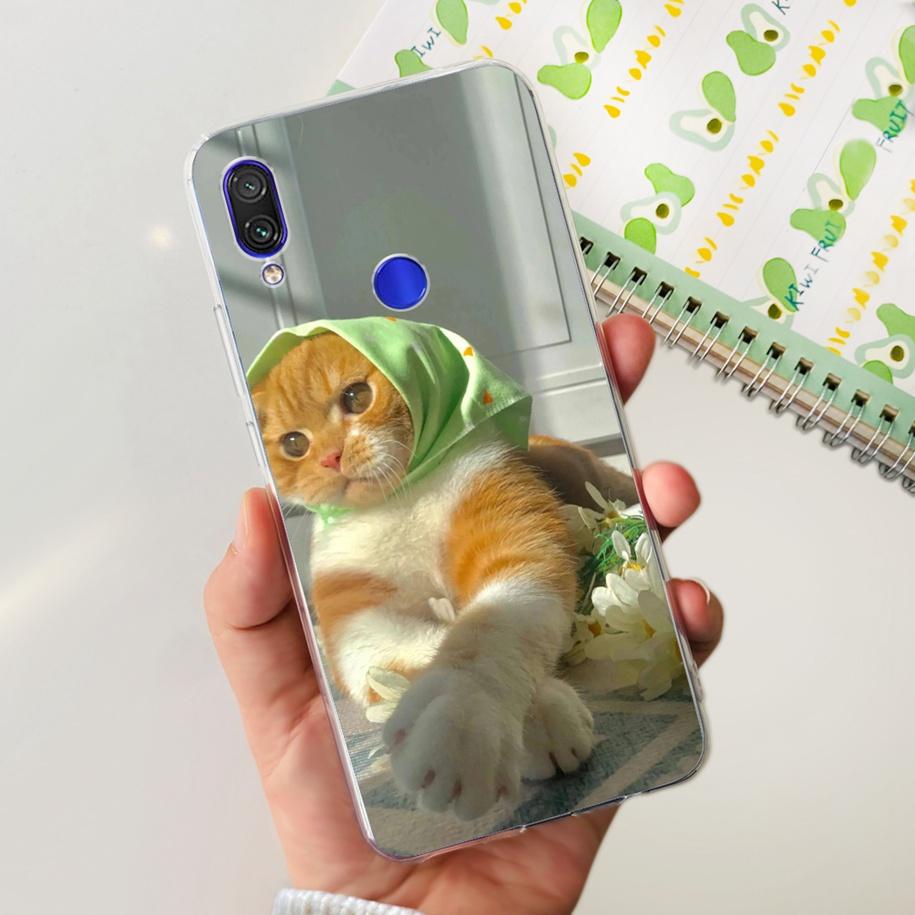 For Xiaomi Redmi Note 7 Case Flower Butterfly Clear Silicone Cover For Redmi Note 7 Pro Note7 Bumper Redmi 7 7A Shockproof Funda