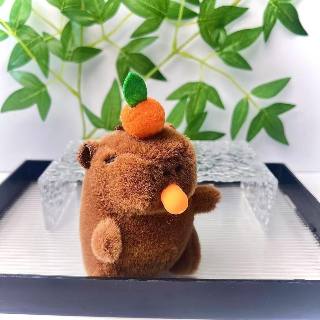 Capybara Colorful Bubble Plush Keychain Stuffed Animal Doll Pendant Decoration
