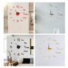 3D DIY Wall Clock Simple Installation Quiet Wall Clock Battery-Powered Modern Nordic Wall Clock for Living Room Bedroom