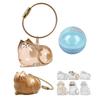 Cat Hair Storage Bottle Transparent Pet Fur Keepsake Keychain for Collecting Cat And Dog Hair Pet Memorial Gift