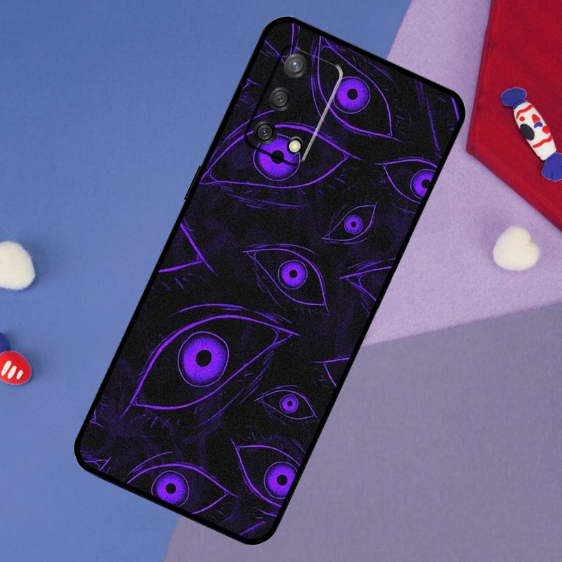 Чехол-маска для лица с глазами для Oppo A6 Pro A5 A18 A38 A58 A78 A98 A54 A74 A94 A17 A57 A80 A60 A40 A96 A76 A16 A15
