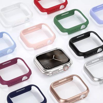 Чехол для Apple Watch Case 46мм 42мм 41мм 45мм 44мм 40мм 38мм Аксессуары PC Защитный бампер iWatch Серия 10 9 7 8 6 se 5 4 3