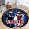 Round Rug 3D R-Resident Evil Games Gamer Area Rug for Living Room Bedroom Sofa Doormat Decora Kids Play Non-slip Floor Mat