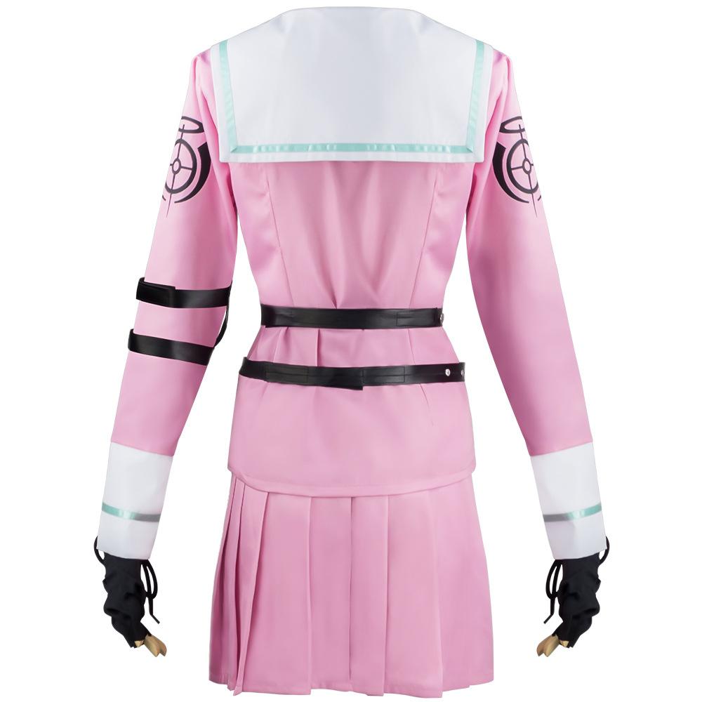 Аниме Danganronpa V3 Miu Iruma костюмы для косплея для женщин и девочек Miu Iruma парик платье униформа костюм одежда на Хэллоуин