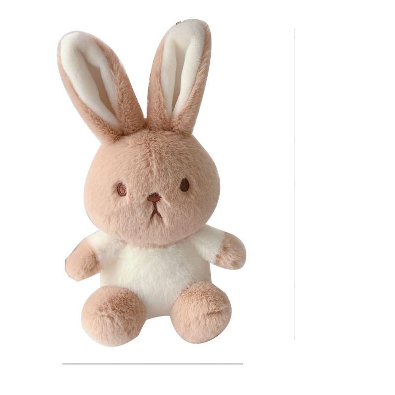 Игривый плюшевый брелок с очаровательным кремовым щенком и кроликом для всех нужд, для подарков