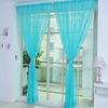 2 PCS  Color Tulle Door Window Curtain Drape Panel Sheer Scarf Valances 