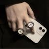 Men Women Creative Round Elastic Quartz Finger Ring Watch Fashion Couple Watch for Lovers