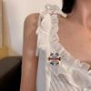 Рождественская брошь-снежинка Красочные стразы Новогоднее пальто с воротником свитера Украшение шляпы Брошь из нержавеющей стали Износостойкая противоскользящая булавка для одежды