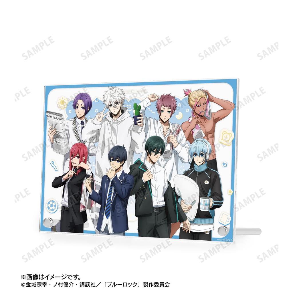 ТВ-аниме Недавно нарисованная групповая утренняя рутина А5 акриловая панель "Синяя тюрьма" версия