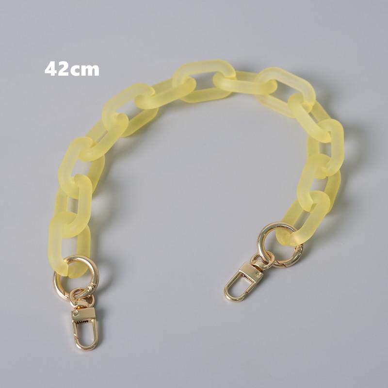 Новая модная женская сумка, аксессуар, съемные детали, сменная цепочка, милый матовый ремешок, женская акриловая цепочка на плечо с ручкой