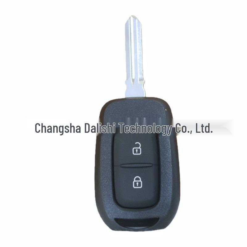Renault 2/3-Button Remote Key Shell Replacement (No Logo, Blank, Straight Plate)