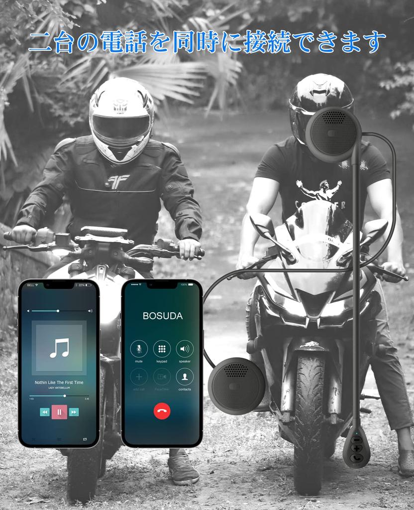 SETHDA Беспроводные Автоматические Bluetooth Наушники для Мотоцикла с Тонким Шлемом, Bluetooth Музыка, Шумоподавление, Двухканальное Устройство, Мотоциклетная Гарнитура для Соло, Авто, Голосовых Команд