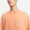 Nike Letter Print Back Plant American Retro Dopamine Loose Casual Sport Round Neck Short Sleeve Drop Shoulder T-Shirt Men Tops Orange FQ0351-225
