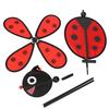 Bumble Bee / Ladybug Windmill Whirligig Wind Spinner Home Yard Garden Decor,Windmill Spinner Home Yard Garden Decor Kids