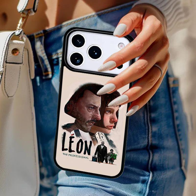 Leon Movie Phone Case For iPhone 17 Air 14 15 13 12 Max Cover For Apple 16e 11 Pro Max Plus Coque
