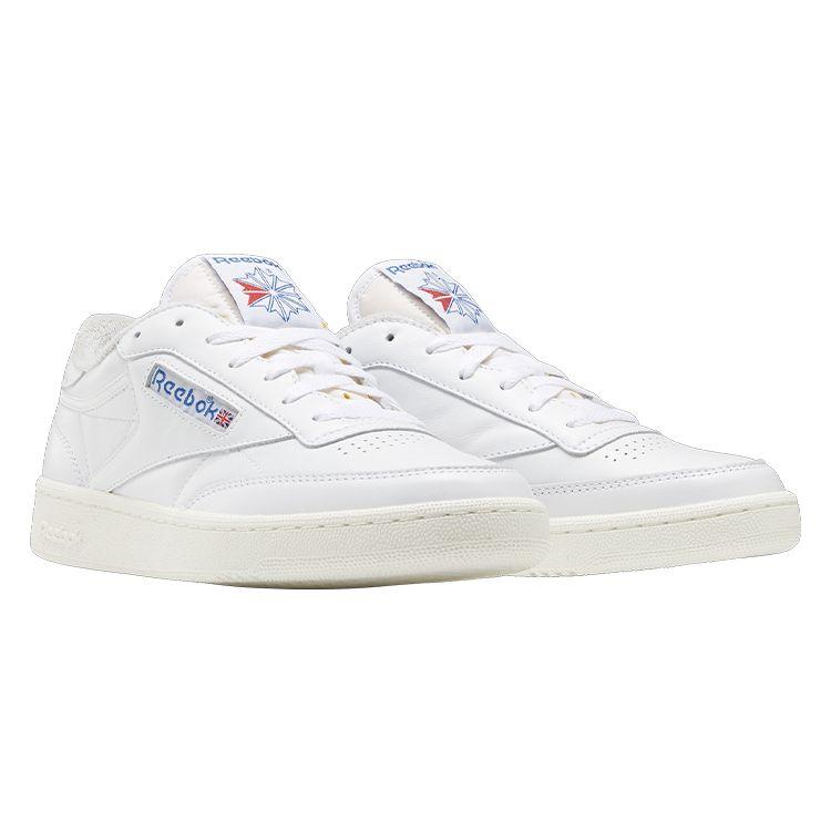 Reebok Club C 85 Vintage White Vector Blue Unisex Sneakers Footwear-White Chalk 100007875
